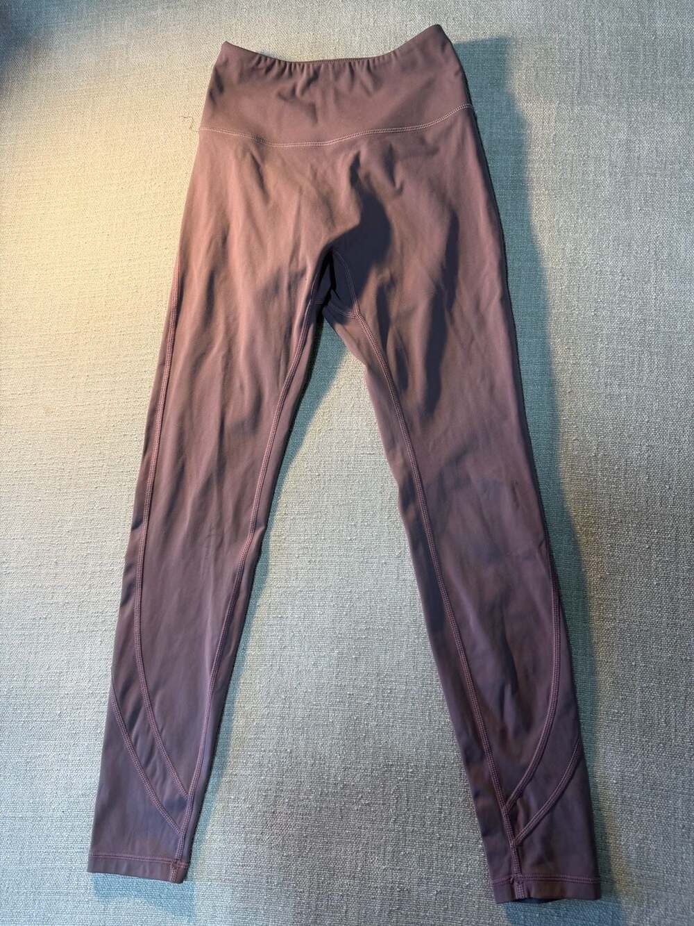 Alphalete Women's High-Rise Athletic Performance Leggings in Mauve/Dusty Purple